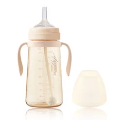 Mother-K PPSU Weighted Straw Bottle (Cream) 300ml