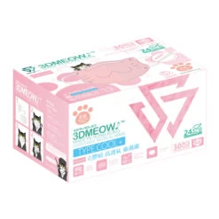 SAVEWO 3DMEOW Mask (Individually Packaged) (for Age Of 2-6 Kids) - Pink 30pcs