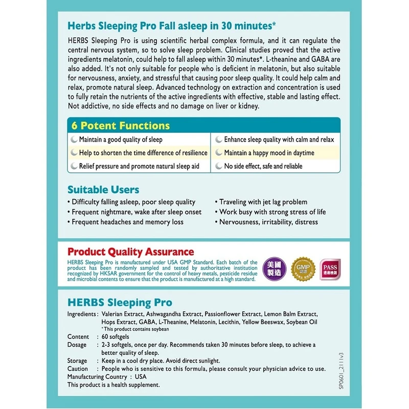 Herbs Sleeping Pro 60pcs - Image 5