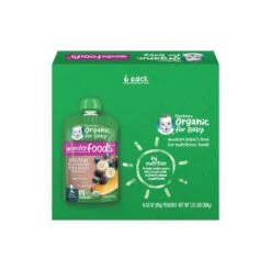Gerber Organic Banana Blueberry Blackberry Oatmeal Pouch 99g X 6pcs