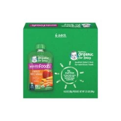Gerber Organic Carrot Apple Mango Pouch 99g X 6pcs