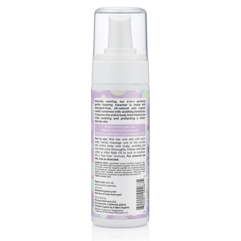 Mambino Organics Soothe Me Shampoo + Body Wash 170mL - Image 2