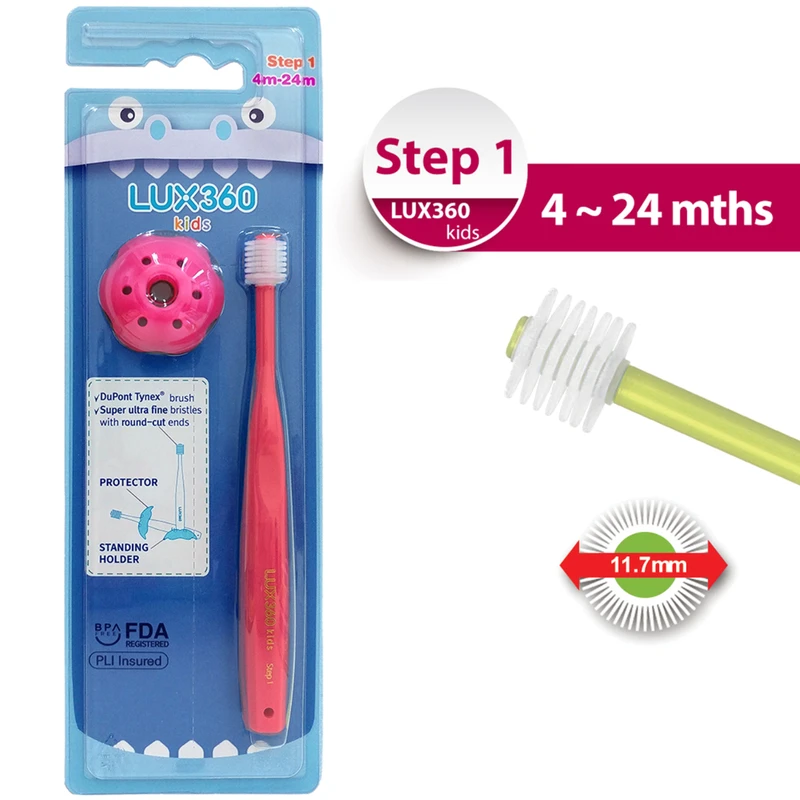 Vivatec LUX360 Toothbrush Step1 (4-24M) (Random Color) 1pc - Image 3