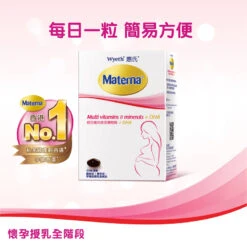 Wyeth Materna Multi Vitamins & Minerals + DHA 30 Pcs