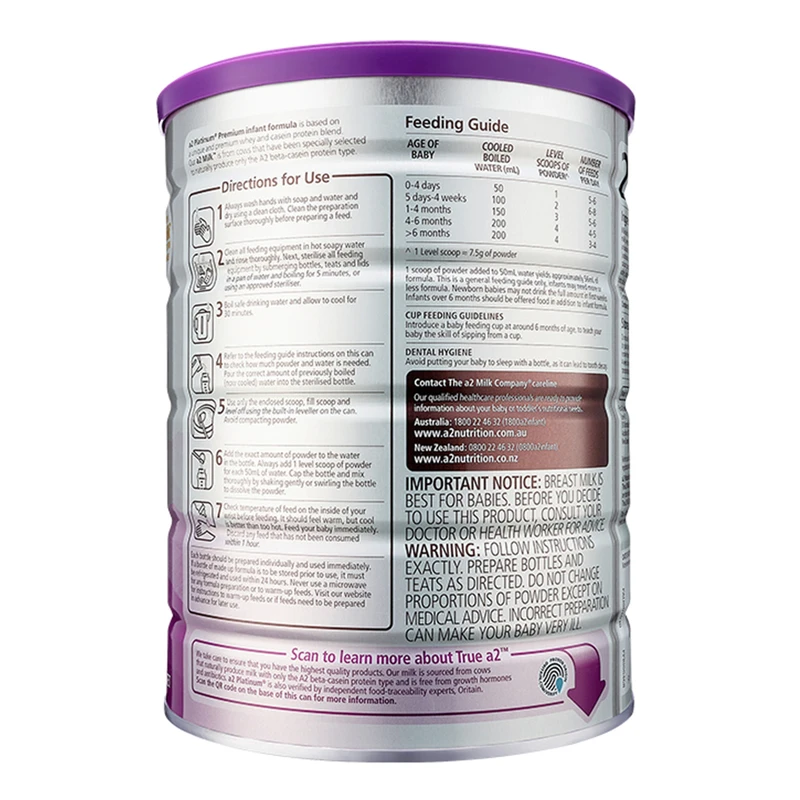 A2 Platinum Premium Follow-On Formula Stage 2 900g - Image 3